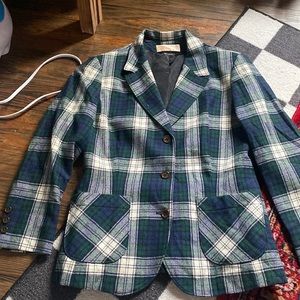 Plaid Pendleton blazer